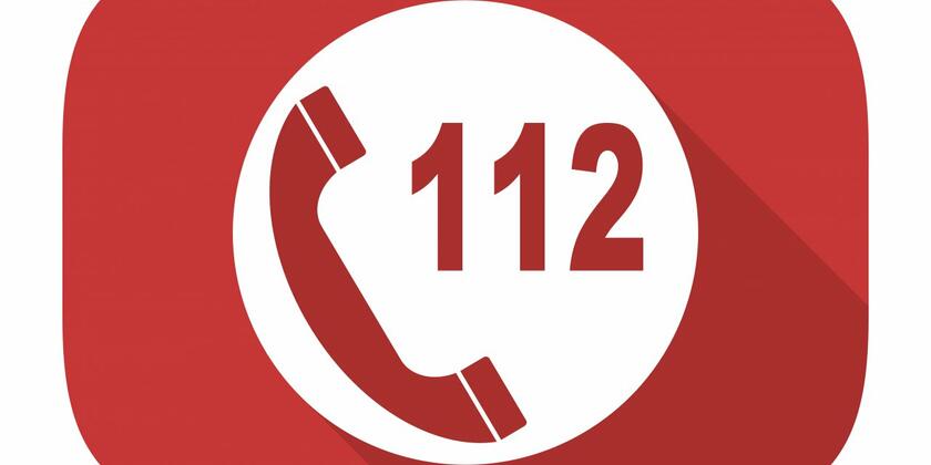 Le symbole du numéro d'urgence 112