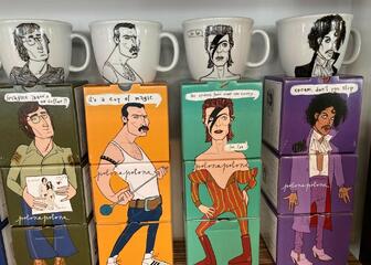 Mugs from the rock and roll collection