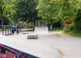 Skate park in the Zuidpark