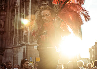 Dancer during the Ghent Festivities