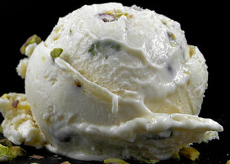 Scoop of ice cream, Halva flavour