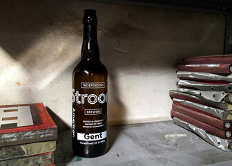 A bottle of "Stroom" beer
