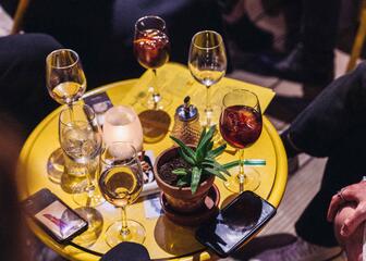 Table with drinks