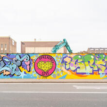 Graffiti-Mauer