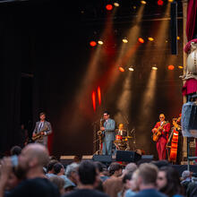 Artistas en el escenario durante las Fiestas de Gante