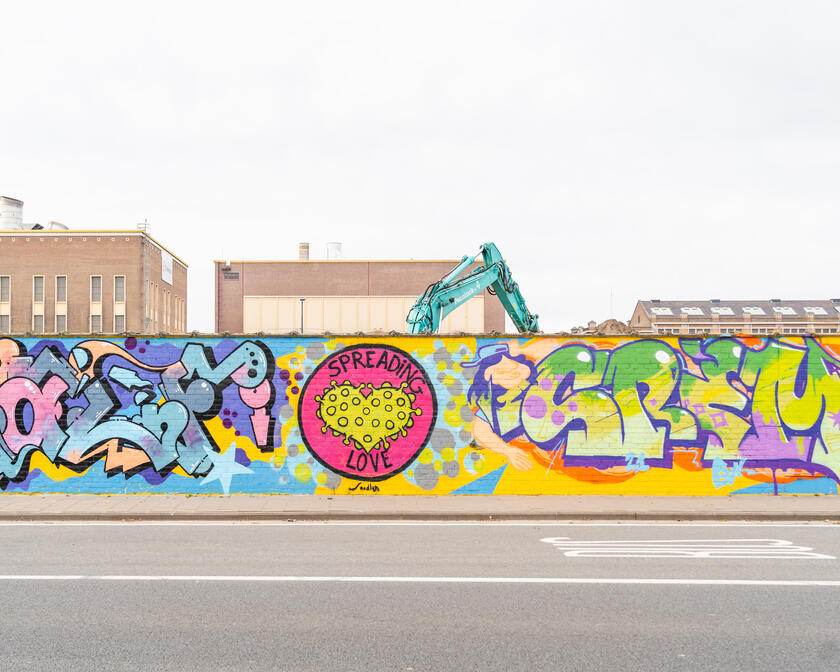 Graffiti-Mauer