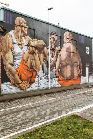 street art van 3 mannen